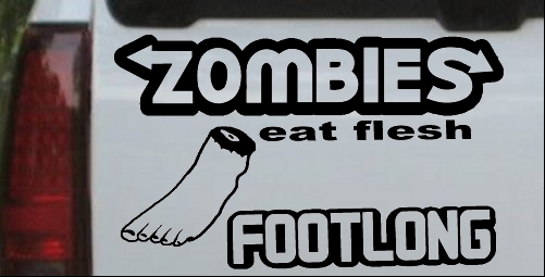 Funny Zombies Footlong
