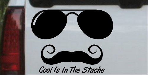 Cool Is In The Stache Mustache