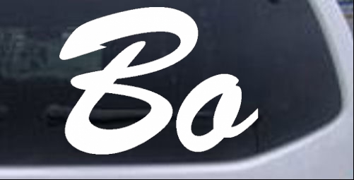 Bo Names car-window-decals-stickers