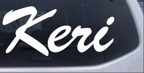 Keri Names car-window-decals-stickers