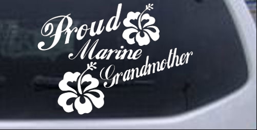 Proud Army Grandma Vinyl Decal Sticker 