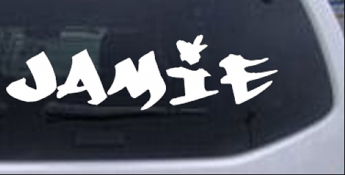 Jamie Names car-window-decals-stickers