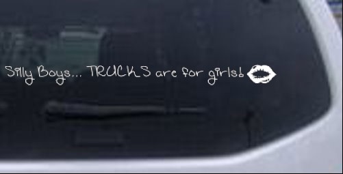 Trucks Are For Girls Windshield Off Road car-window-decals-stickers