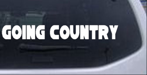 Going Country Country car-window-decals-stickers