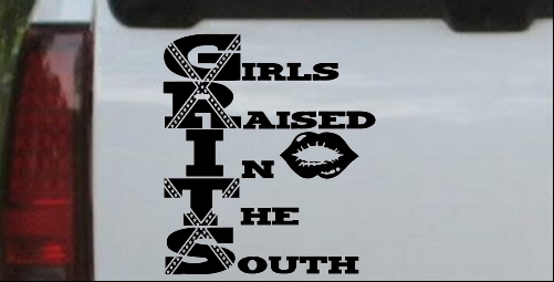 GRITS Girls Raised In The South Rebel Letters