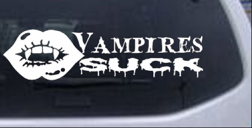 Funny Vampires Suck Funny car-window-decals-stickers