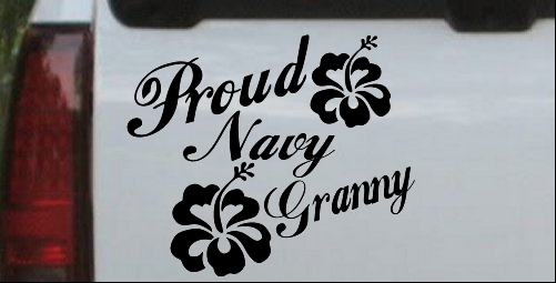 Proud Navy Granny Hibiscus Flowers