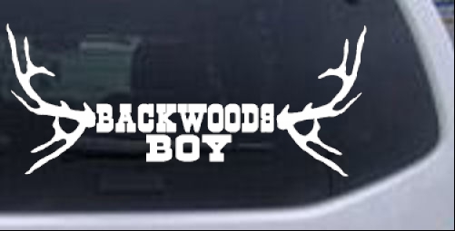 Backwoods Boy Country car-window-decals-stickers