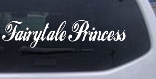 Fairytale Princess Girlie car-window-decals-stickers