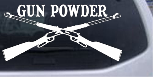 Gun Powder Hunting And Fishing car-window-decals-stickers