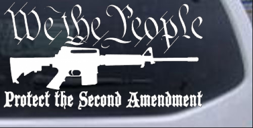 Protect The Second Amendment AR 15 Hunting And Fishing car-window-decals-stickers