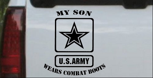My Son Wears Combat Boots Army