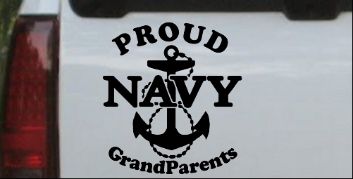 Proud Navy Grandparents  Anchor