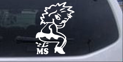 Pee On MS Girl Pee Ons car-window-decals-stickers