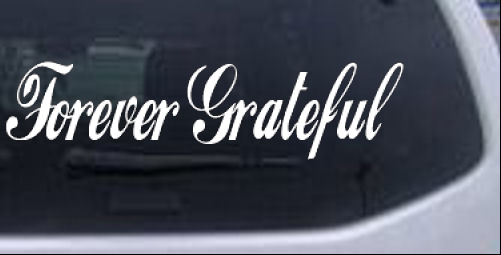 Forever Grateful Christian car-window-decals-stickers