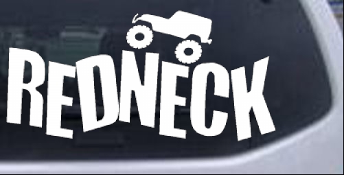 Redneck Jeep Country car-window-decals-stickers