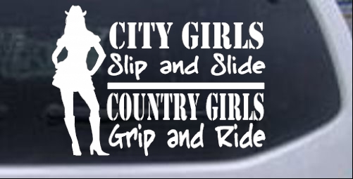 COUNTRY GIRL Vinyl DECAL STICKER for Window Car Truck Boat Different Sizes