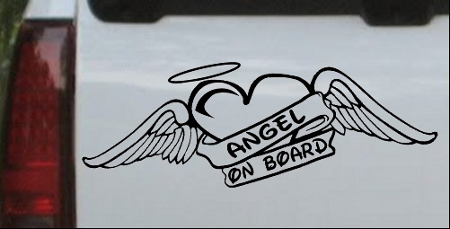 Angel On Board With Wings And Halo