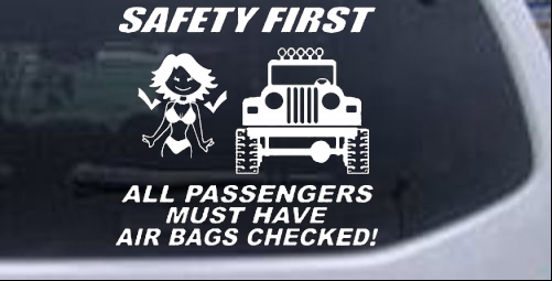 SAFETY FIRST Off Road car-window-decals-stickers