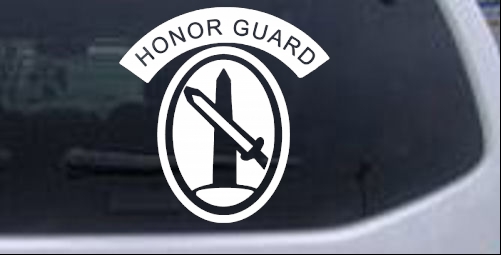 US Army Honor Guard  Military car-window-decals-stickers