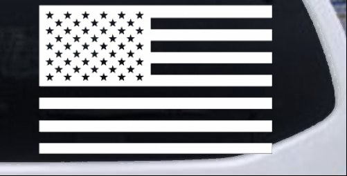 American Flag Car or Truck Window Decal Sticker - Rad Dezigns