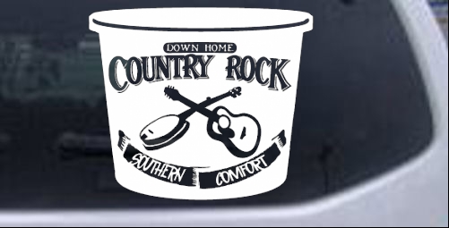 Country Rock Southern Comfort Tub Country car-window-decals-stickers