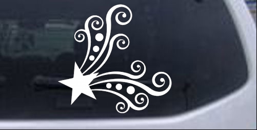 Star Corner Swirl Swirls car-window-decals-stickers