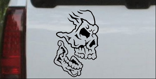 Skull Face Side View