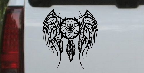 Dreamcatcher With Tribal Wings