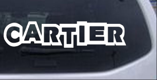 Cartier Names car-window-decals-stickers