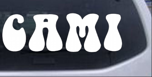 CAMI Names car-window-decals-stickers