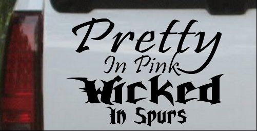 Pretty In Pink Wicked In Spurs Cowgirl