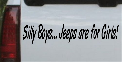 Silly Boys Jeeps For Girls Artbrush