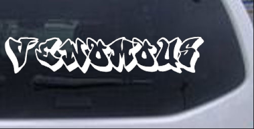 Venomous Garage Decals car-window-decals-stickers