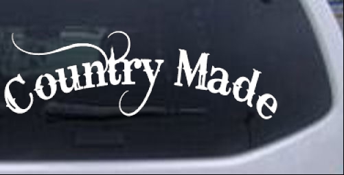 Country Made Country car-window-decals-stickers