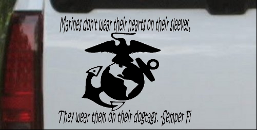 Marines Wear Their Hearts On Their Sleeve