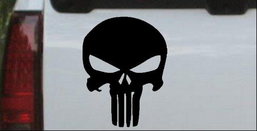 Punisher Skull Car or Truck Window Laptop Decal Sticker – ASA College:  Florida