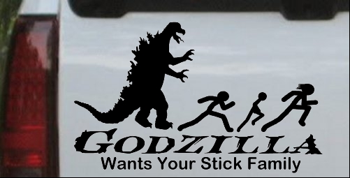 Godzilla Wants Your Stick Family