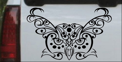Owl Head Swirl with Dots