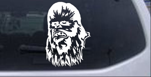 Star Wars Chewbacca Sci Fi car-window-decals-stickers