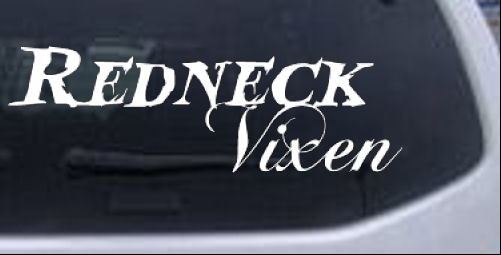 Redneck Vixen Girl Country car-window-decals-stickers