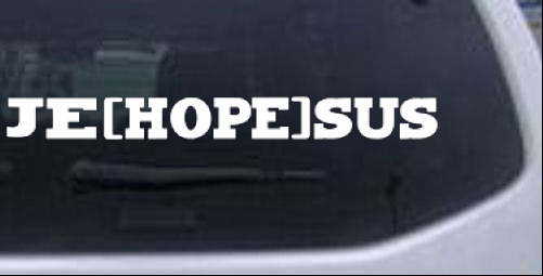 Je Hope sus Christian car-window-decals-stickers
