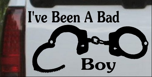 Ive Been A Bad Boy Handcuffs
