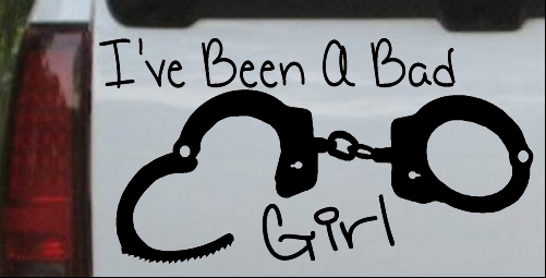 Ive Been A Bad Girl Handcuffs