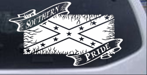 Southern Pride Rebel Flag Country car-window-decals-stickers