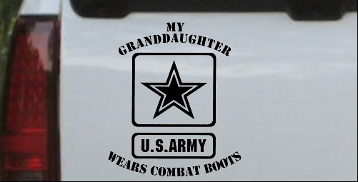My Granddaughter Wears Combat Boots Army