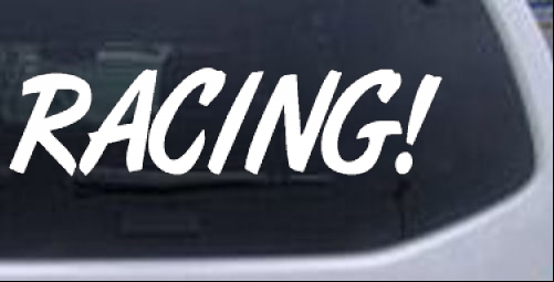 Racing Artbrush Moto Sports car-window-decals-stickers