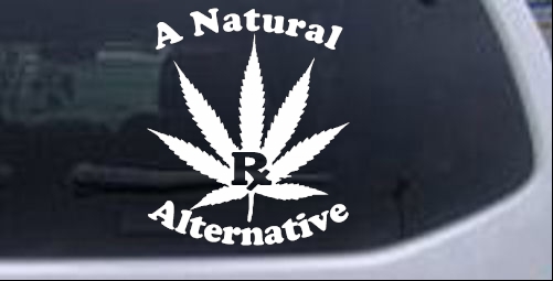 A Natural Alternative Medical Marijuana Other car-window-decals-stickers