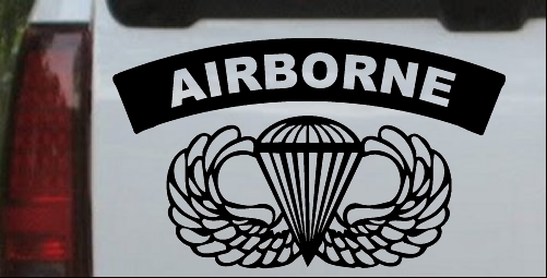 AIRBORNE Banner With Wings