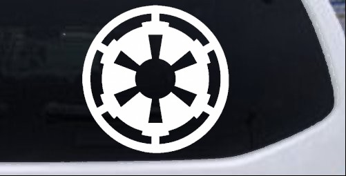 Star Wars Galactic Empire Emblem Sci Fi car-window-decals-stickers